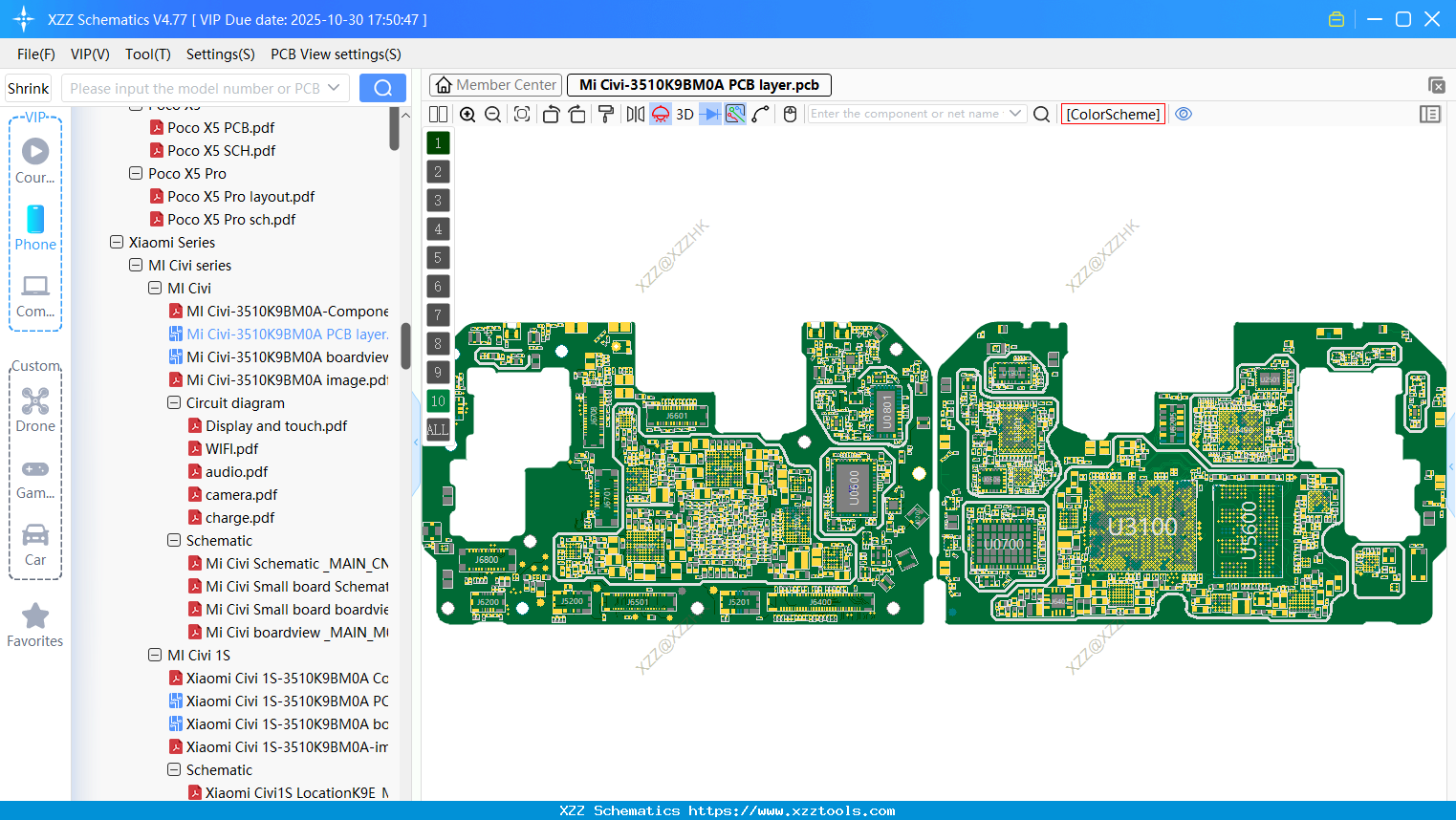 Xiaomi Mi Civi-3510K9BM0A PCB Layer